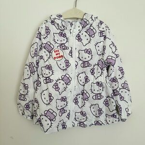 🍄‍🟫 NEW Hello Kitty Windbreaker Anorak with Ears on Hood